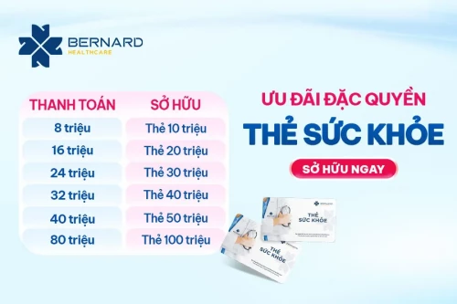Sở hữu thẻ sức khỏe Bernard: Quà tặng linh hoạt, giá trị chăm sóc dài lâu